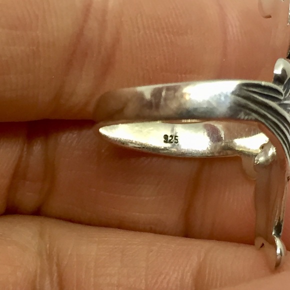 Sterling Silver Wing Bypass (Adjustable) Ring - Picture 3 of 4